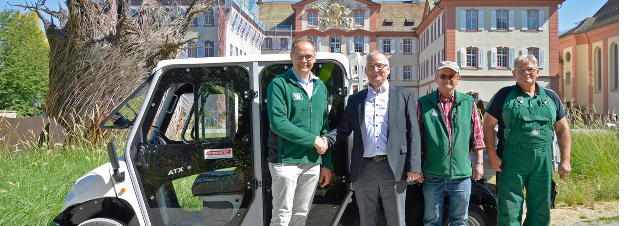 E-Mobility-News: Inesl Mainau erhält ALKE ATX230 Elektrofahrzeug von Powertec.